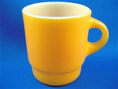 Stacking Color Mug Golden Round Handle