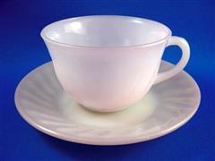 Pink Swirl Cup & Saucer