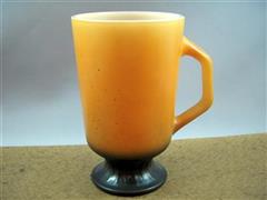 Orange/Black Padestal Mug