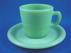 Jadeite Restaurant Ware Straight Cup＆Saucer