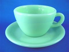 Jadeite Restaurant  Ware  Extra Heavy   Cup&Saucer