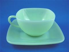 Jadeite Charm Cup & Saucer