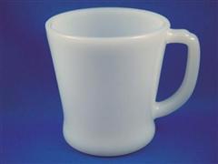 White D Handle Mug