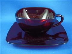 Royal Ruby Charm Cup&Saucer