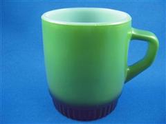 Stacking Color  Mug Olive/Black Ribbed Bottom