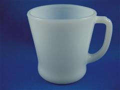 White D Handle Mug