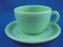 Jadeite Restaurant  Ware Extra Heavy  Cup&Saucer