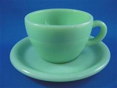 Jadeite Restaurant  Ware  Extra Heavy   Cup&Saucer