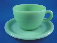 Jadeite Restaurant  Ware  Extra Heavy   Cup&Saucer