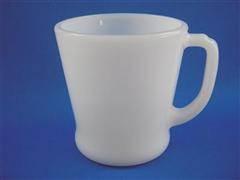 White D Handle Mug