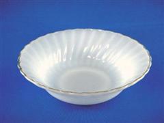 Shell Vegetable Bowl Gold Rim