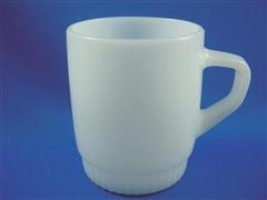 Stacking Color  Mug White Ribbed Bottom