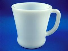 White D Handle Mug