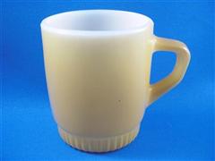 Stacking Color  Mug Dark Yellow Ribbed Bottom