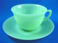 Jadeite Jane Ray Cup & Saucer