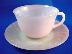 Pink Swirl Cup & Saucer