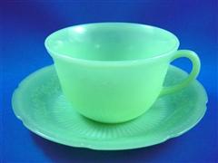 Jadite Alice Cup & Saucer