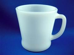 White D Handle Mug