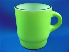 Stacking Color  Mug LightGreen　Black Rim