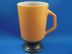 Orange/Black Padestal Mug