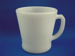 White D Handle Mug