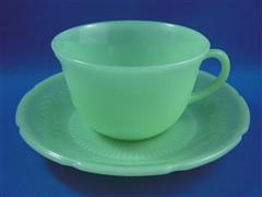 Jadite Alice Cup & Saucer