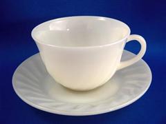 Ivory Swirl Cup & Saucer