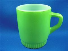 Stacking Color  Mug Light Green Ribbed Bottom