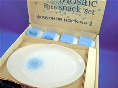 Blue Mosaic Snack set 箱付４客セット
