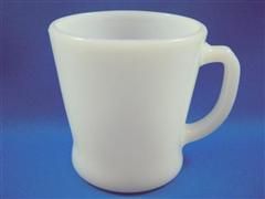 White D Handle Mug