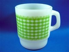 Gingham  Mug  Light Green