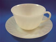 Ivory Swirl Cup & Saucer