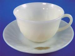 Ivory Swirl Cup & Saucer