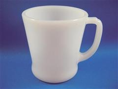 White D Handle Mug