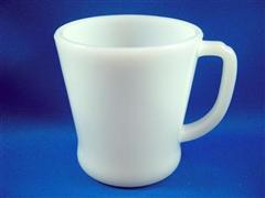 White D Handle Mug