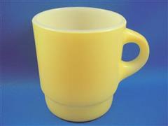 Stacking Color Mug Yellow Round Handle
