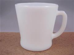 White D Handle Mug