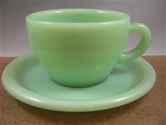 Jadeite Restaurant  Ware Extra Heavy  Cup&Saucer