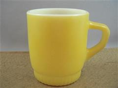 Stacking Color  Mug Dark Yellow Ribbed Bottom