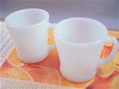 White D Handle Mug2個セット