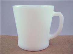 White D Handle Mug