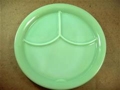 Jadeite 3 compertment Plate