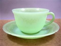 Jadite Alice Cup & Saucer