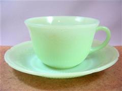 Jadite Alice Cup & Saucer