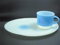 Blue Mosaic Snack set