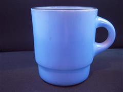 Stacking Color  Mug Blue　Black Rim