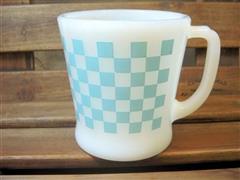 Block Check 7 Light Blue