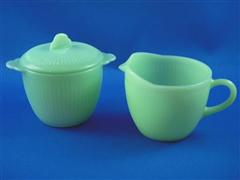 Jadeite Jane Ray Suger & Creamer