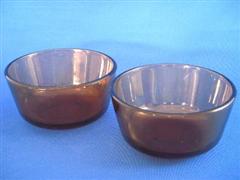 Custard Cap Amber Set of 2