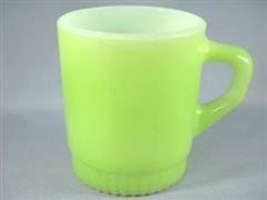 Stacking Color  Mug Lime Green Ribbed Bottom